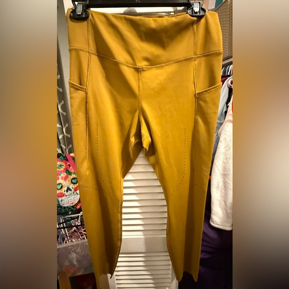 Mustard Yellow High-Waisted Brooks Leggings